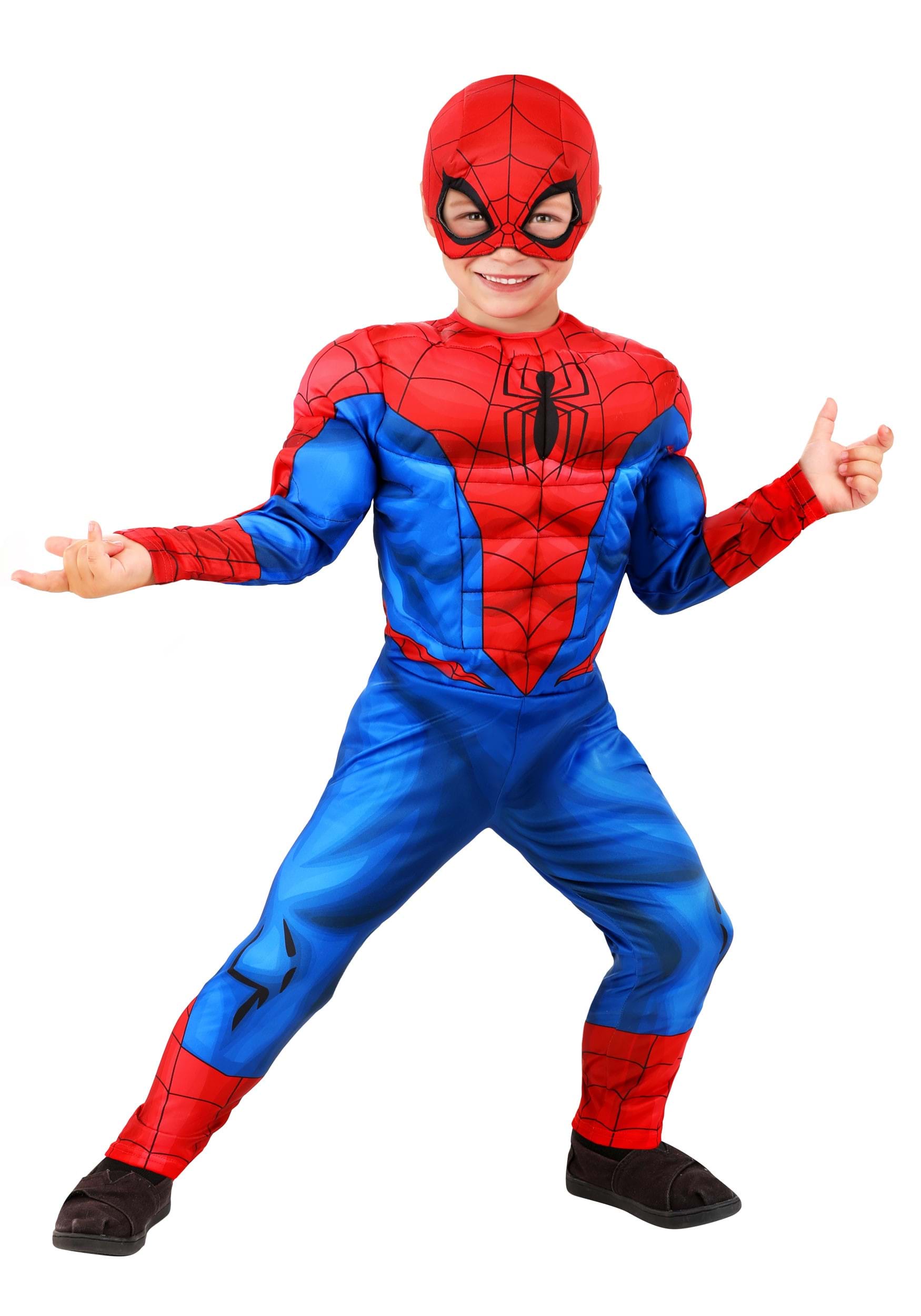 Photos - Fancy Dress Jazwares Marvel Spider-Man Toddler Costume | Kid's Marvel Costumes Black&# 