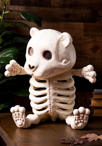 14-Inch Skeleton Teddy Bear Decoration | Skeleton Decorations