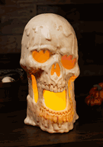 20 Inch Light Up Melting Skull Decoration