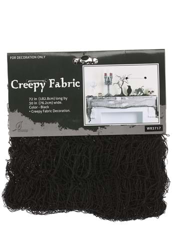 72" L x 30" W Creepy Black Gauze Cloth Decoration | Indoor Decorations