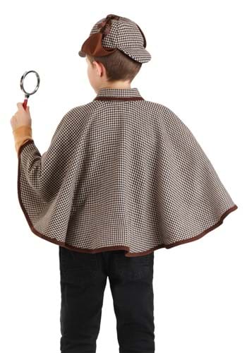 Kid's Sherlock Holmes Hat and Poncho Accessory Costume Kit | Sherlock Holmes Costumes