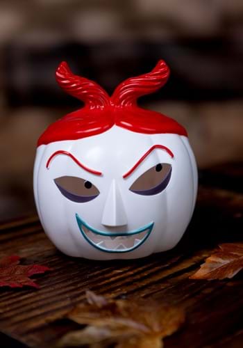 6-Inch Nightmare Before Christmas Light Up Lock Pumpkin Decoration | Disney Decorations