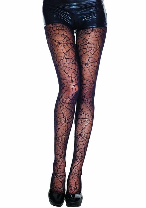 Womens All Over Spider Web Pantyhose