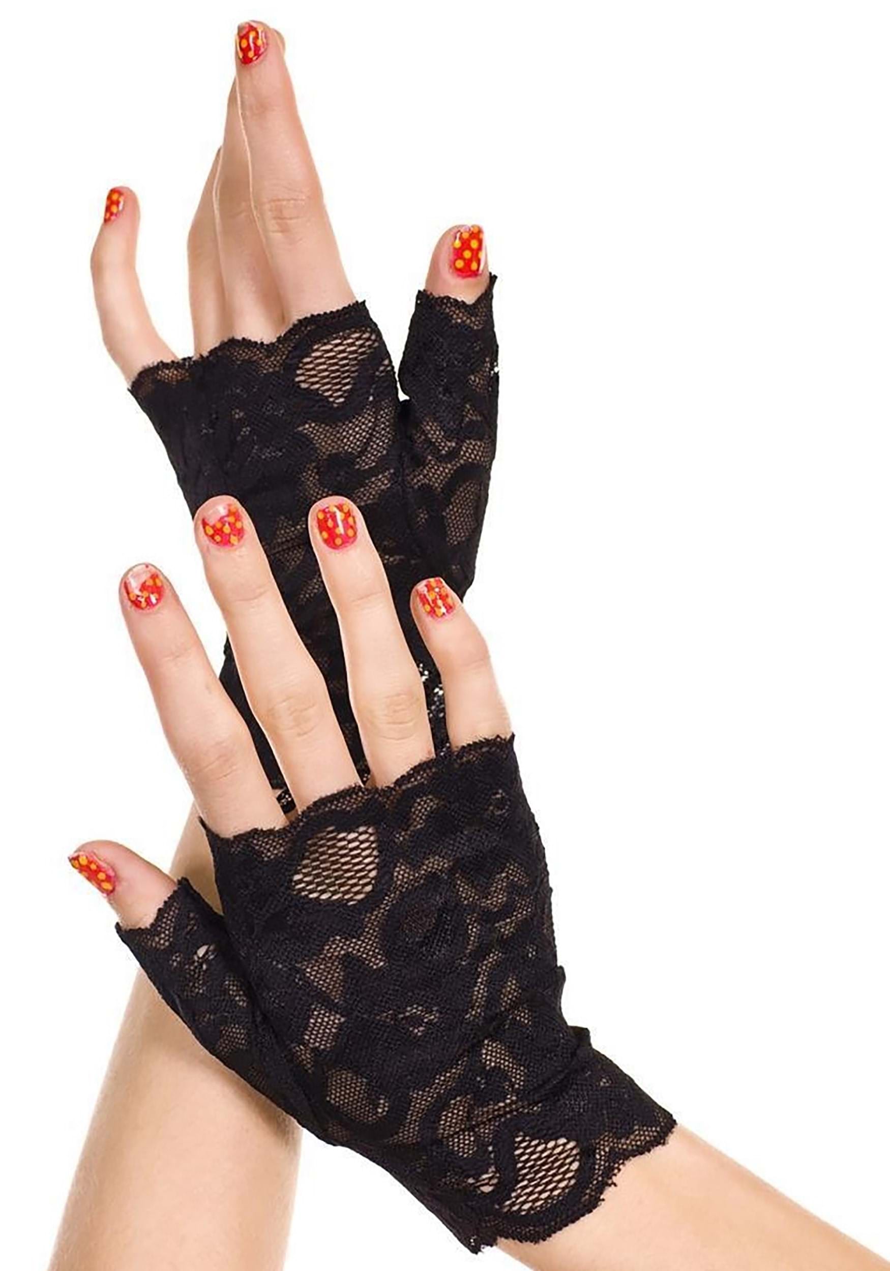 Glamorous Gothic Vampire Lace Gloves