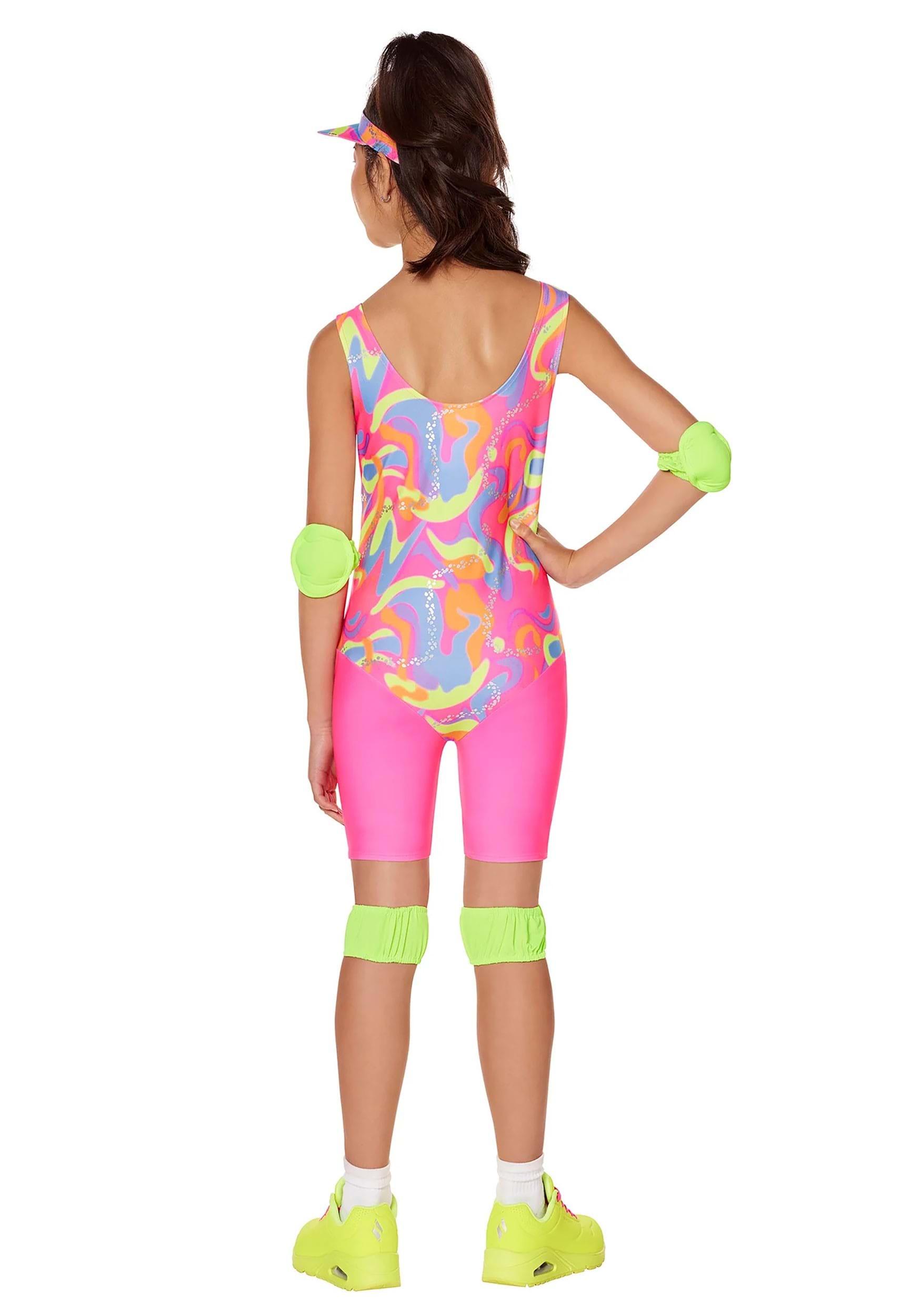 Roller Blade Barbie Girl's Costume , 80's Workout Costumes