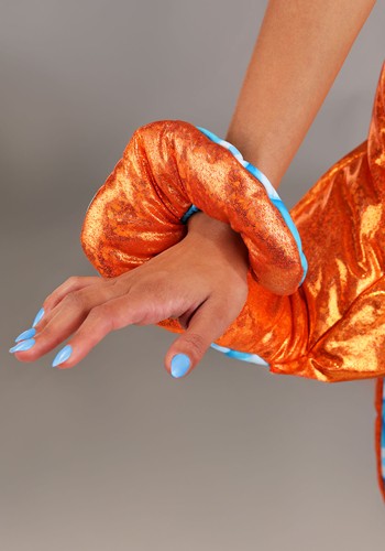 Women's Plus Size Orange Iridescent Octopus Costume | Sea Creature Costumes