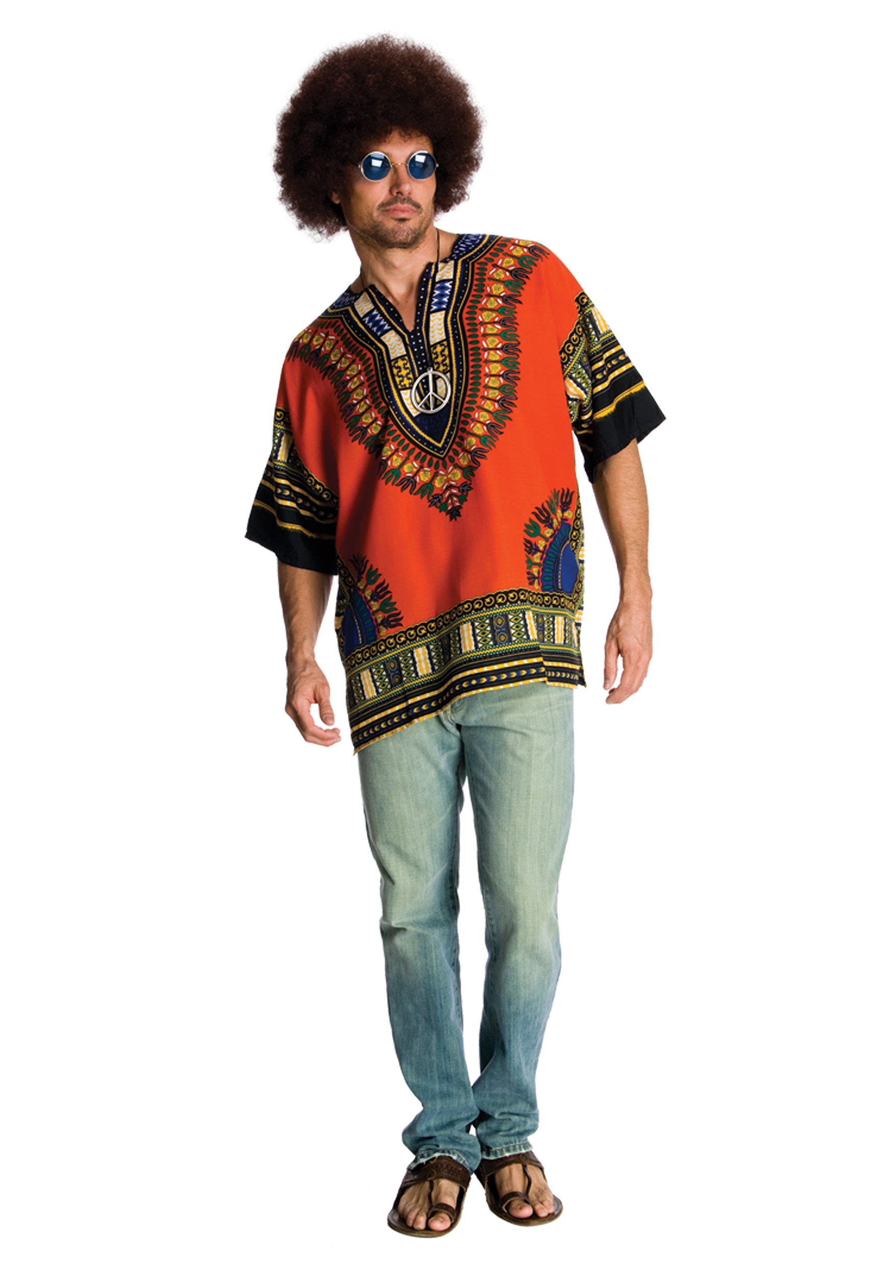 Disfraz de tipo hippie Multicolor Colombia