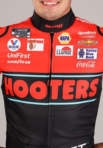 Adult Chase Elliott Hooters Uniform NASCAR Costume | NASCAR Costumes