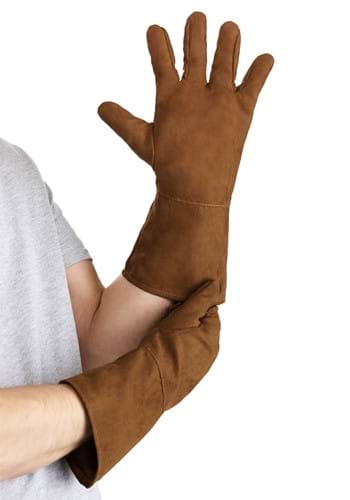 Deluxe Brown Pirate Adult Costume Gloves | Pirate Accessories