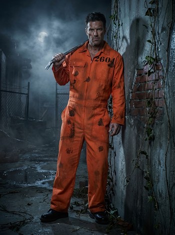 Distressed Prisoner Adult Jumpsuit Costume | Prisoner Costumes