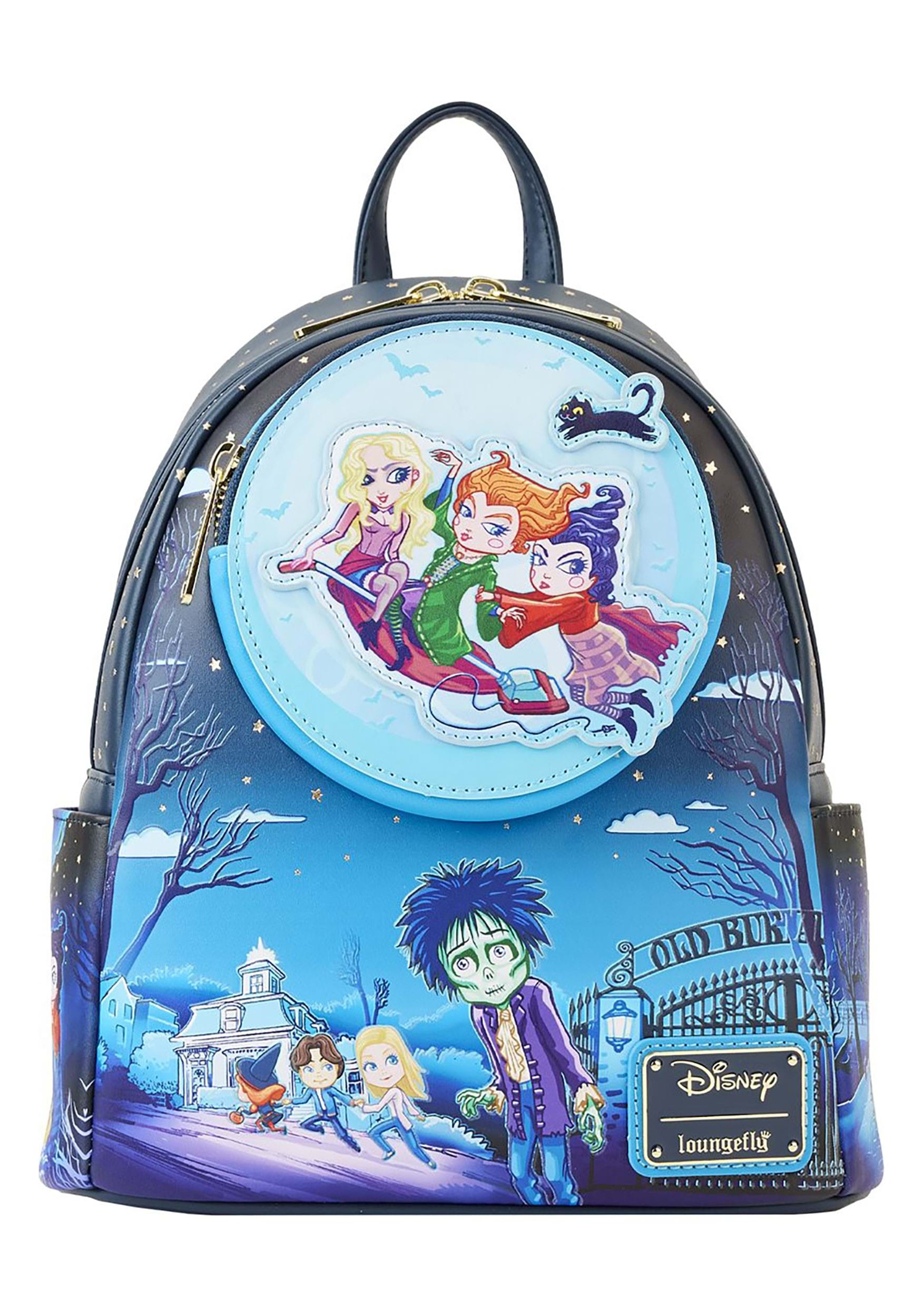 Disney Hocus Pocus Poster Mini Backpack By Loungefly , Halloween Backpacks