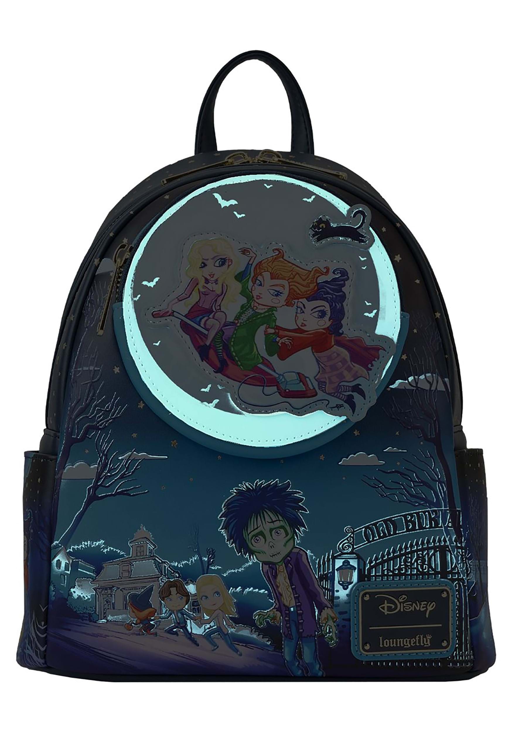 Disney Hocus Pocus Poster Mini Backpack By Loungefly , Halloween Backpacks