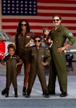 Kid's Flight Suit Top Gun Costume Alt 1