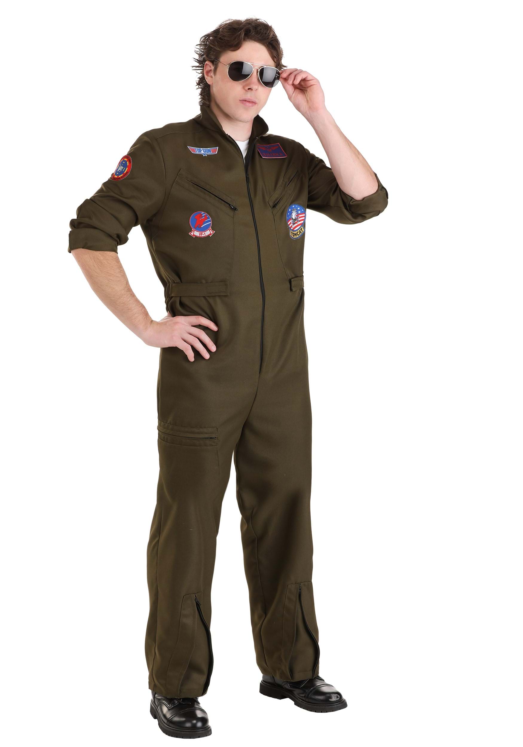 Adult Deluxe Top Gun Flight Suit Costume | Top Gun Costumes