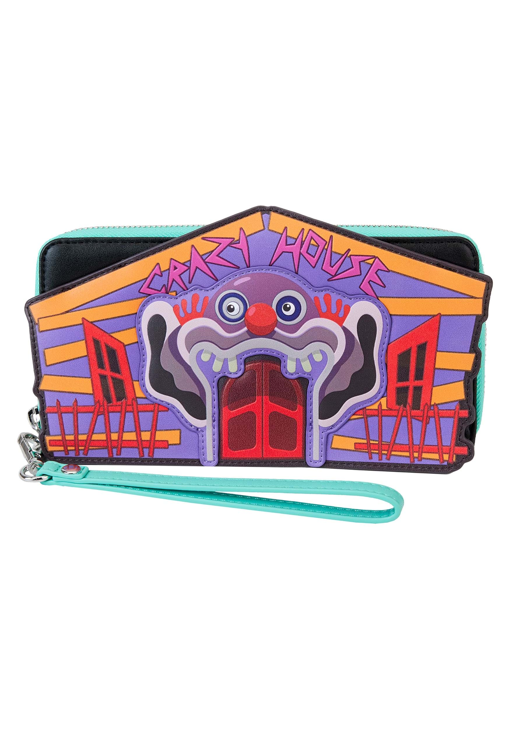 Loungefly MGM Killer Klowns From Outer Space Zip Wallet , Halloween Wallets