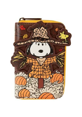 Peanuts Snoopy Scarecrow Zip Around Wallet by Loungefly