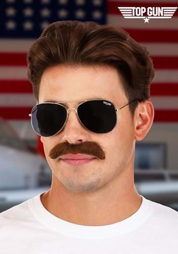 Sunglasses and Mustache Top Gun Costume Kit