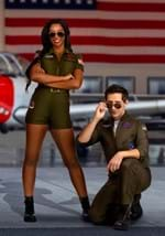 Women's Flight Suit Romper Top Gun Costume Alt 2