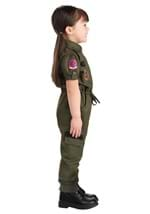 Toddler Girl's Flight Suit Top Gun Costume Alt 8