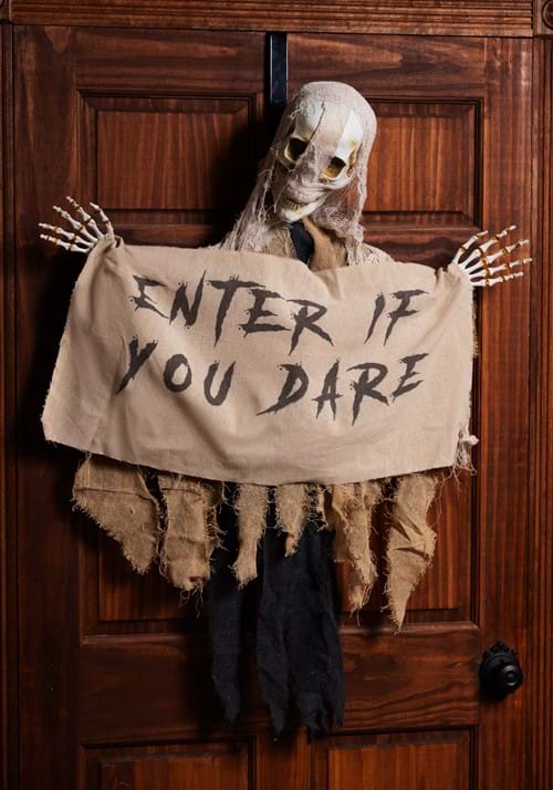 47 Inch Hanging Mummy with Banner Decoration