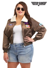 Plus Size Top Gun Women s Bomber Jacket Costume Top Gun Costumes Plus Size Top Gun Women s Bomber Jacket Costume Top Gun Costumes