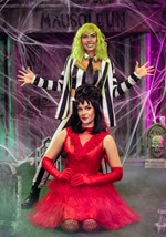 Adult Ghostly Red Wedding Dress Costume Alt 4