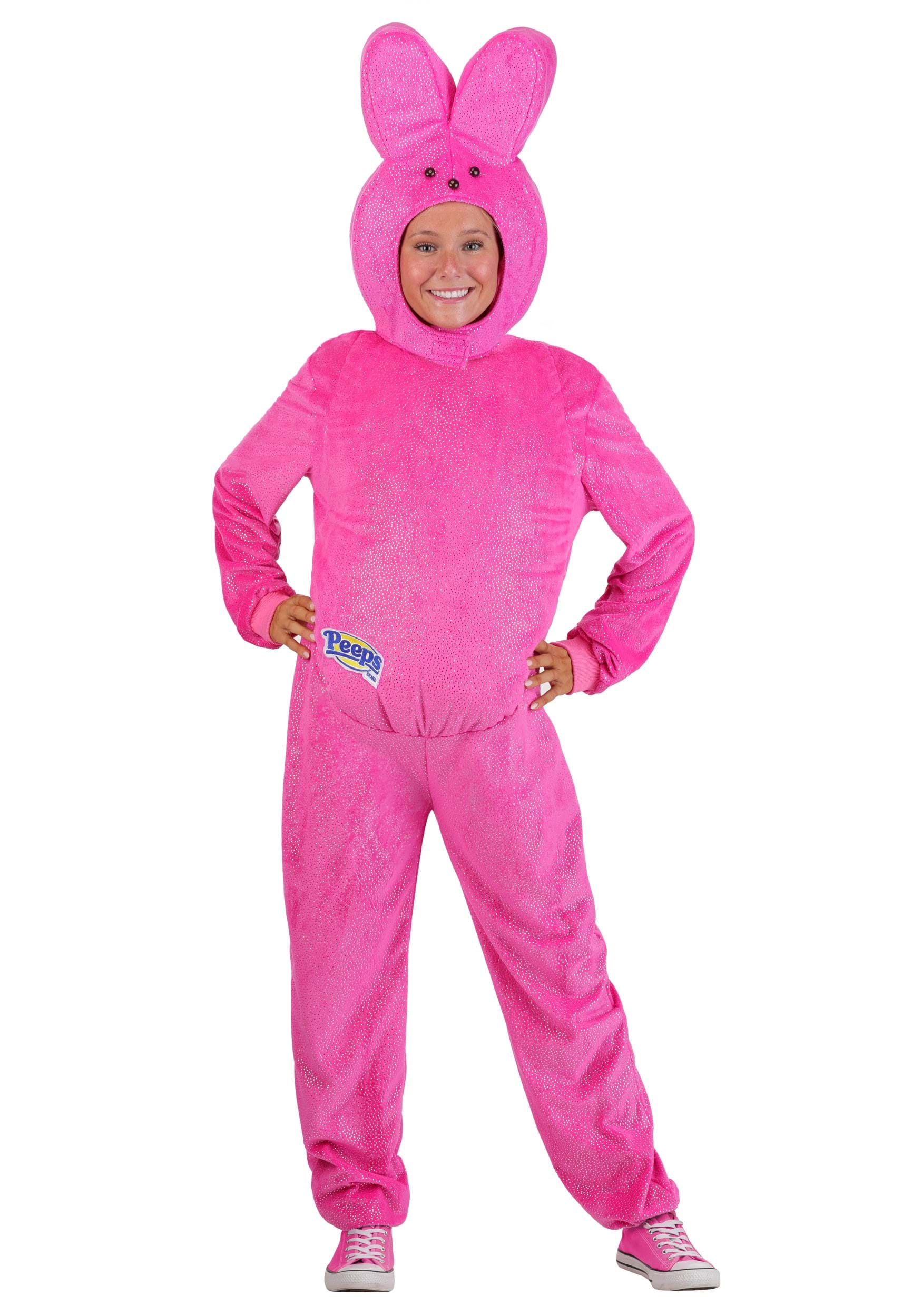Pink Bunny Peeps Adult Costume | Candy Costumes