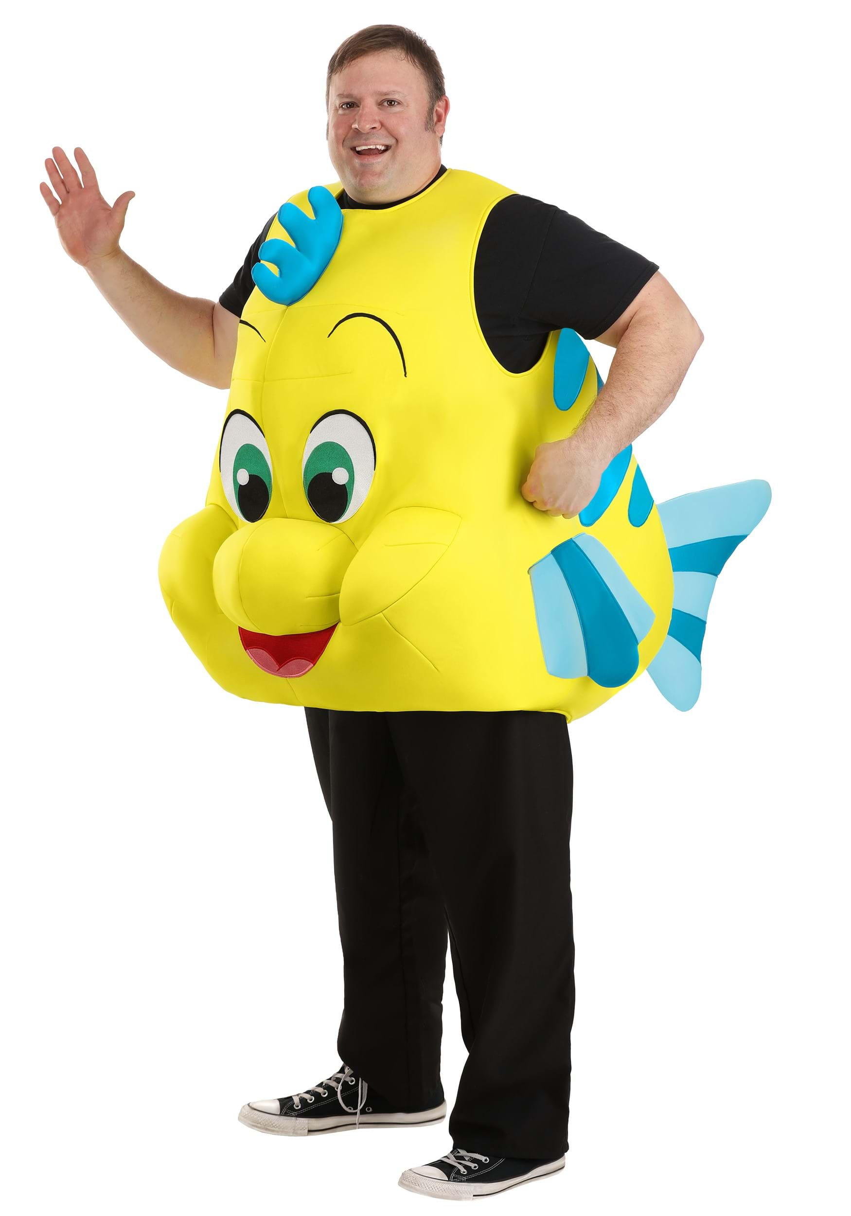 Plus Size Disney Little Mermaid Flounder Costume , Disney Costumes