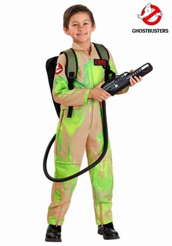 Kids Slime Covered Ghostbusters Costume