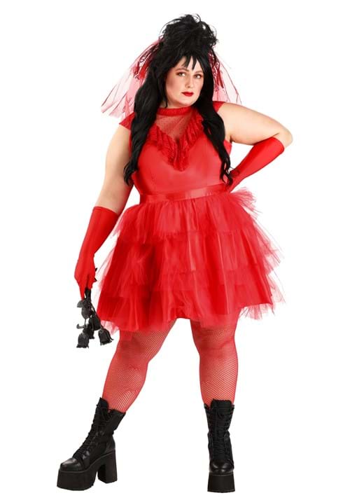 Plus Size Ghostly Red Wedding Dress Costume Plus Size Movie Costumes