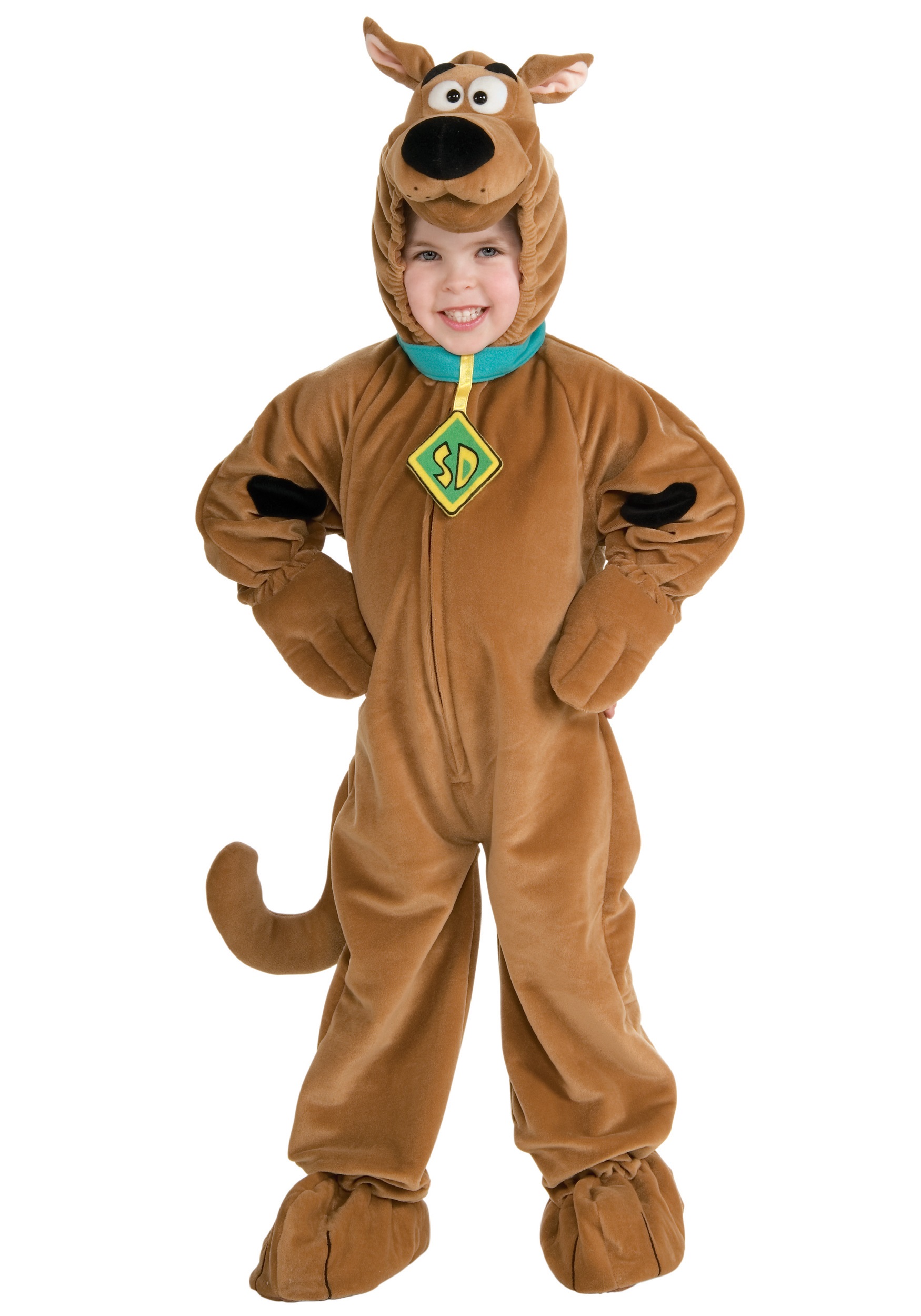 Photos - Fancy Dress Rubies Costume Co. Inc Child Deluxe Scooby Doo Costume Brown 