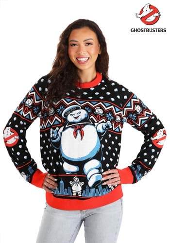Adult Stay Puft Marshmallow Man Ghostbusters Sweater