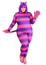 Plus Size Sexy Cheshire Cat Bodysuit Costume for Women 5
