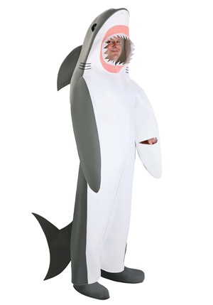 Costume De Requin Gonflable Pour Adultes - Taille Unique 160-190 Cm, Gonflement En 90s - Idéal Pour Fêtes, Plage, Aquariums