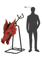 3FT Dire Dragon's Head Actor-matronic - Brick Thunder 11
