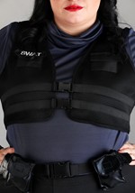 Women's Plus Size SWAT Babe Costume Alt 1