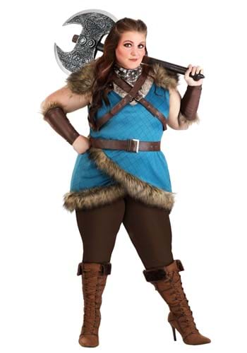 Women's Plus Size Deluxe Valhalla Viking Costume