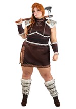Plus Size Deluxe Viking Costume for Women Alt 1
