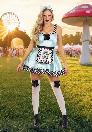Deluxe Punky Alice Women's Costume Dress | Storybook Costumnes