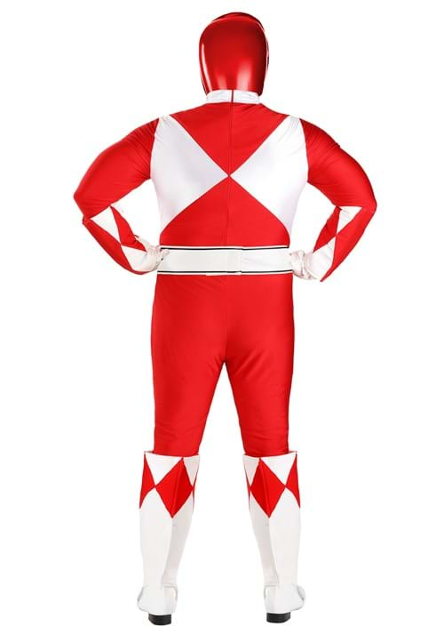 Men's Plus Size Authentic Power Rangers Red Ranger Costume | Power ...