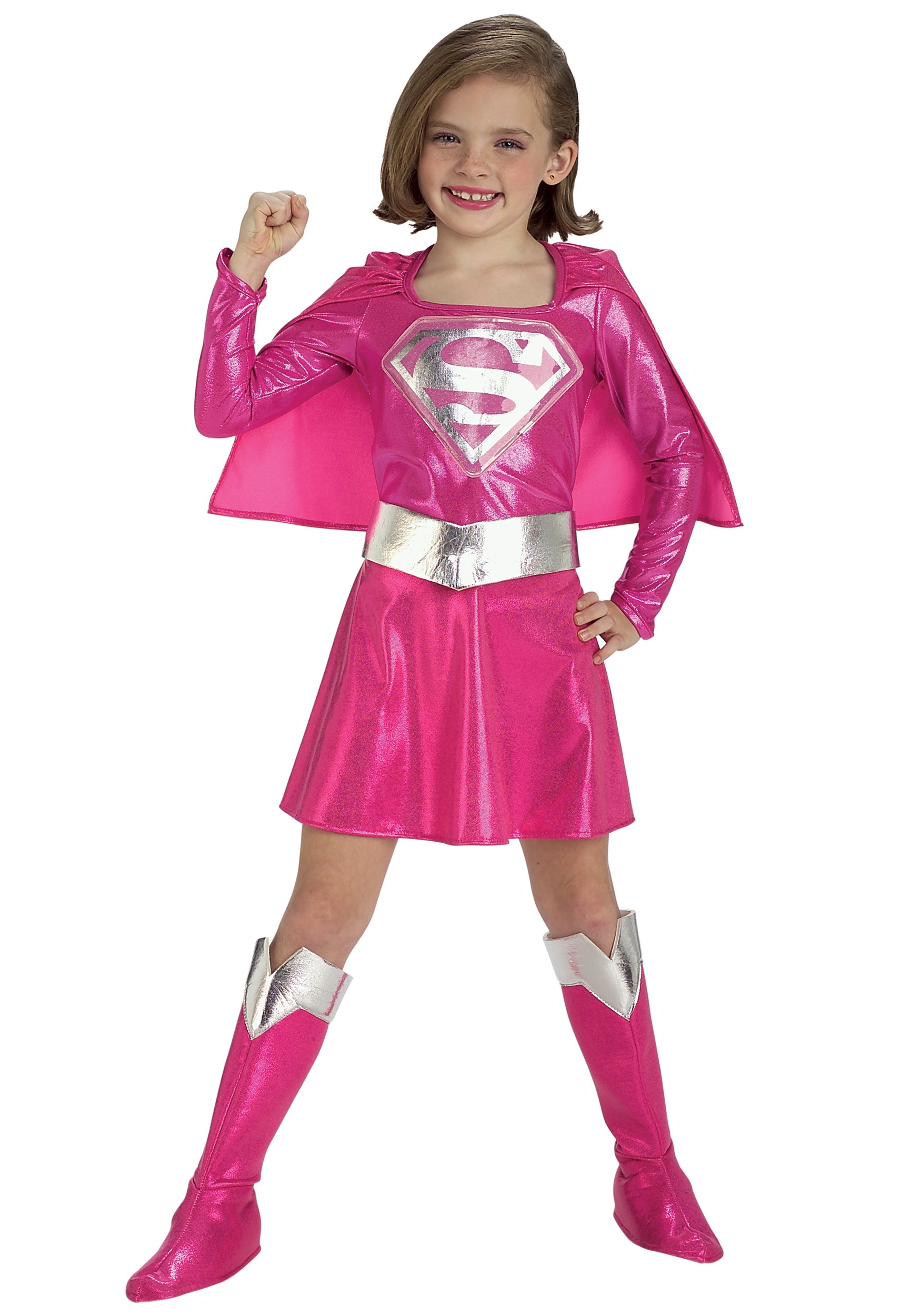 Disfraz de supergirl rosa para niños Multicolor Colombia