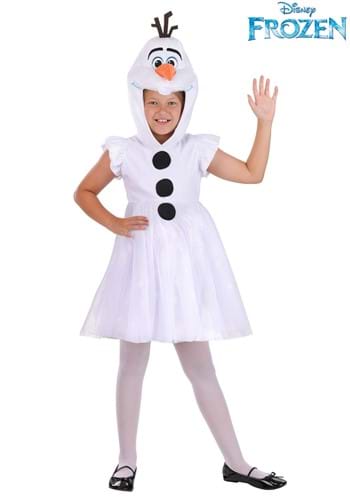 Kids Disney Frozen Olaf Costume Hooded Dress