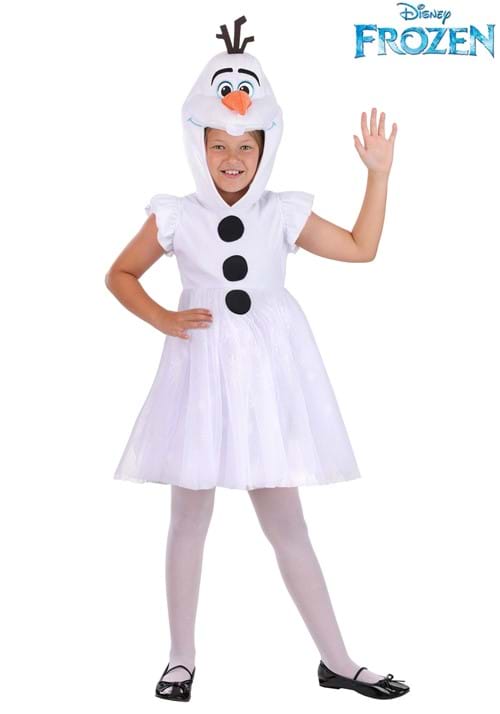 Kids Disney Frozen Olaf Costume Hooded Dress