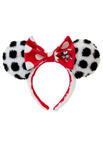 Disney Minnie Mouse Rocks the Dots Loungefly Sherpa Headband