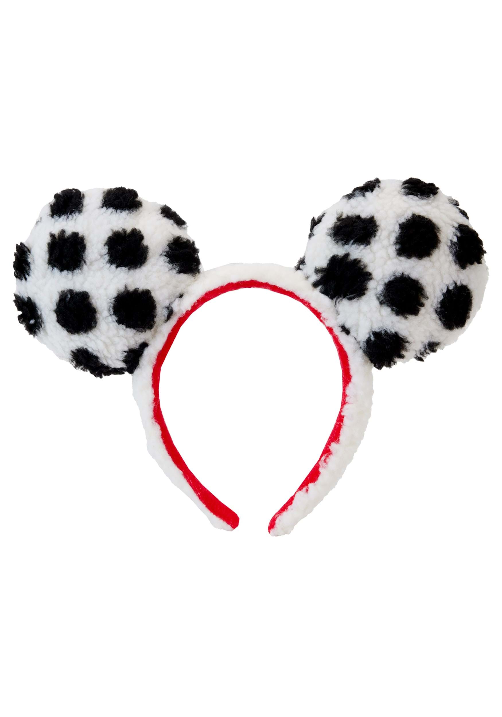 Disney Minnie Mouse Rocks The Dots Loungefly Sherpa Headband , Disney Headbands