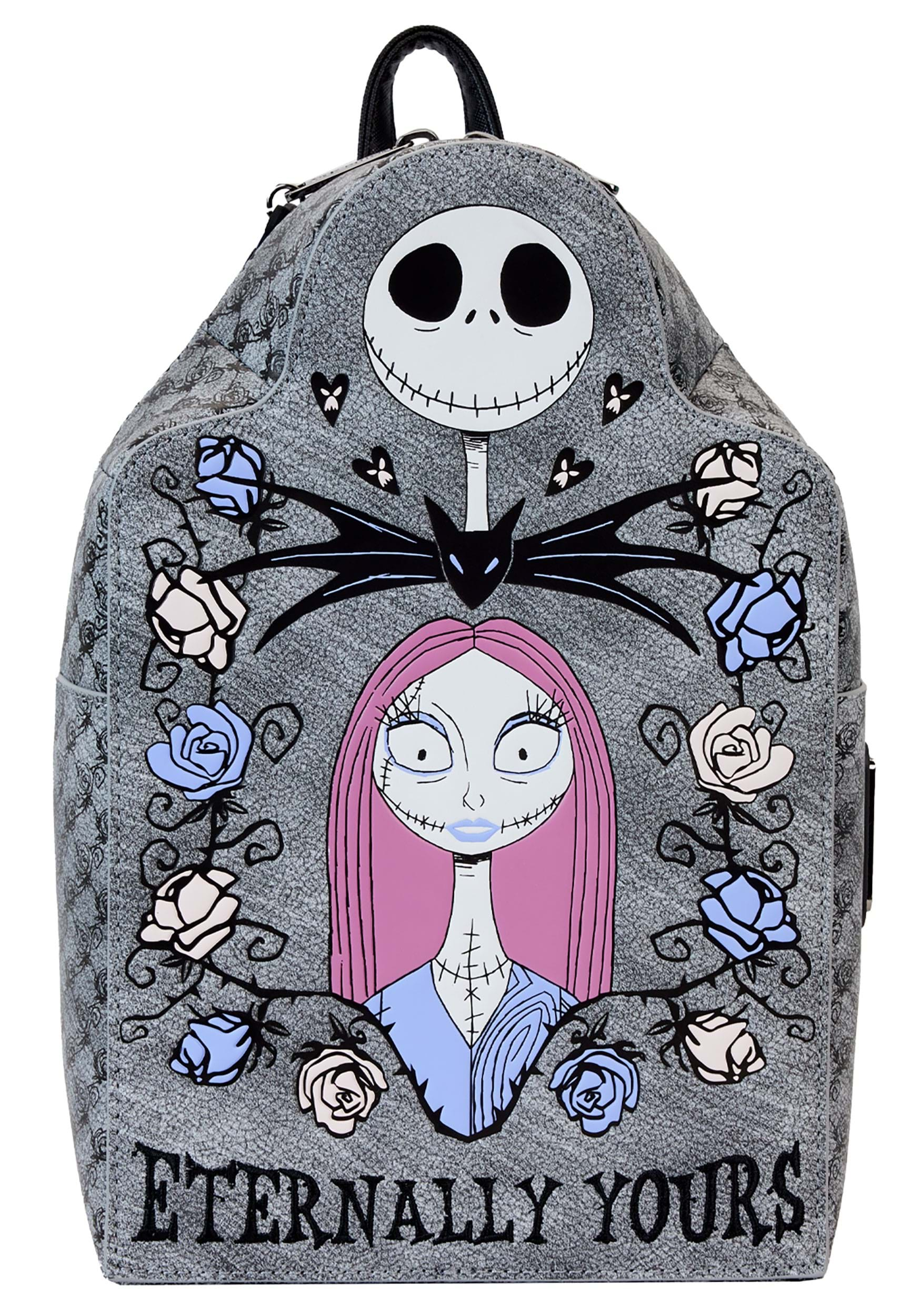 Loungefly Disney Jack & Sally Eternally Yours Tombstone Mini Backpack