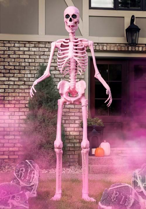 8FT Pink Ms. Vanderbones Skeleton Decoration