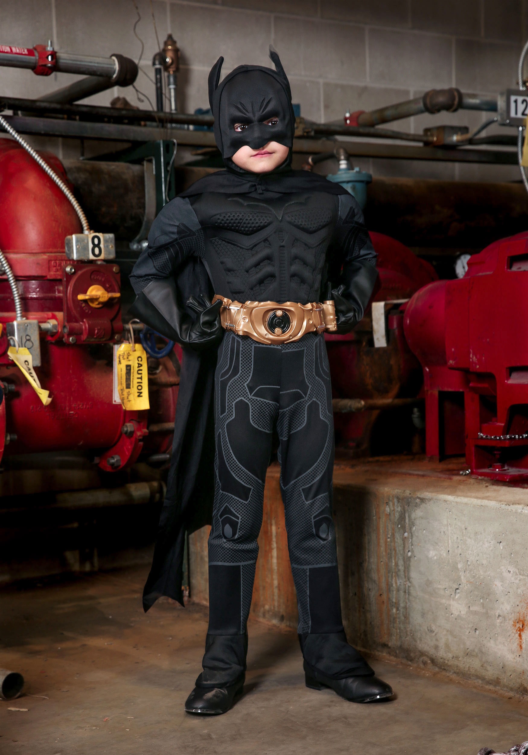 Deluxe Dark Knight Batman Costume for Kids