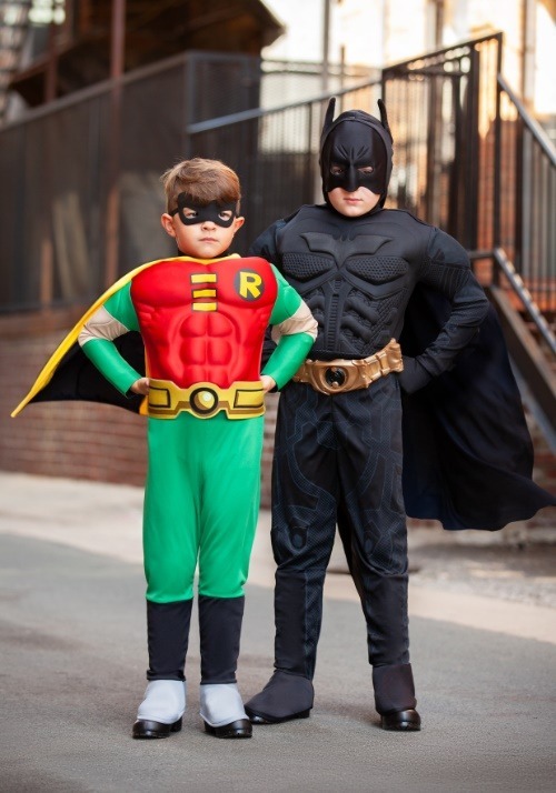 Deluxe Dark Knight Batman Costume For Kids