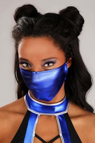 Sexy Women's Blue Mortal Ninja Costume | Video Game Costumes